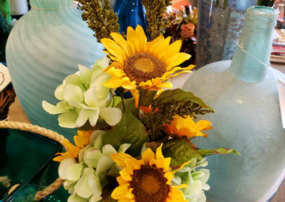 Silk Hydrangea and Sunflower Bouquet