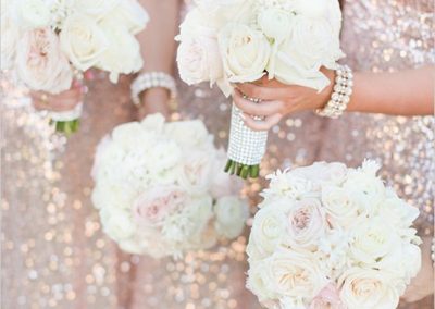 Romantic Rose Bridesmaids Bouquets
